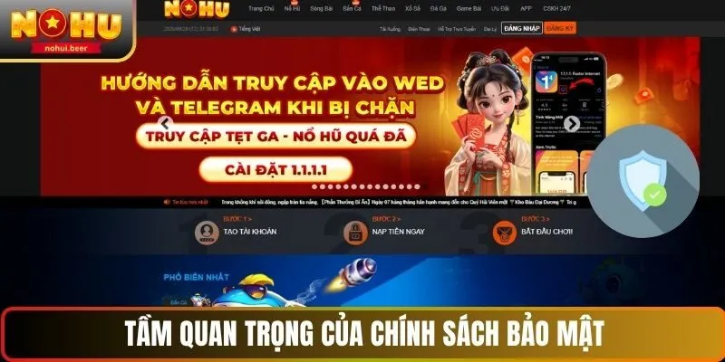 Mức độ quan trọng của chính sách bảo mật NOHU Mức độ quan trọng của chính sách bảo mật NOHU